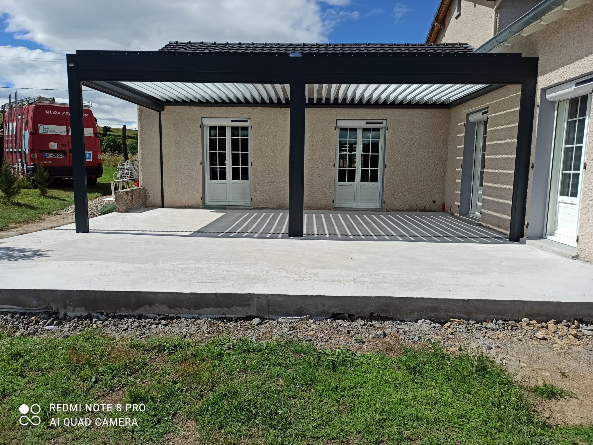 Carport double aluminium — pose à Vienne (38)