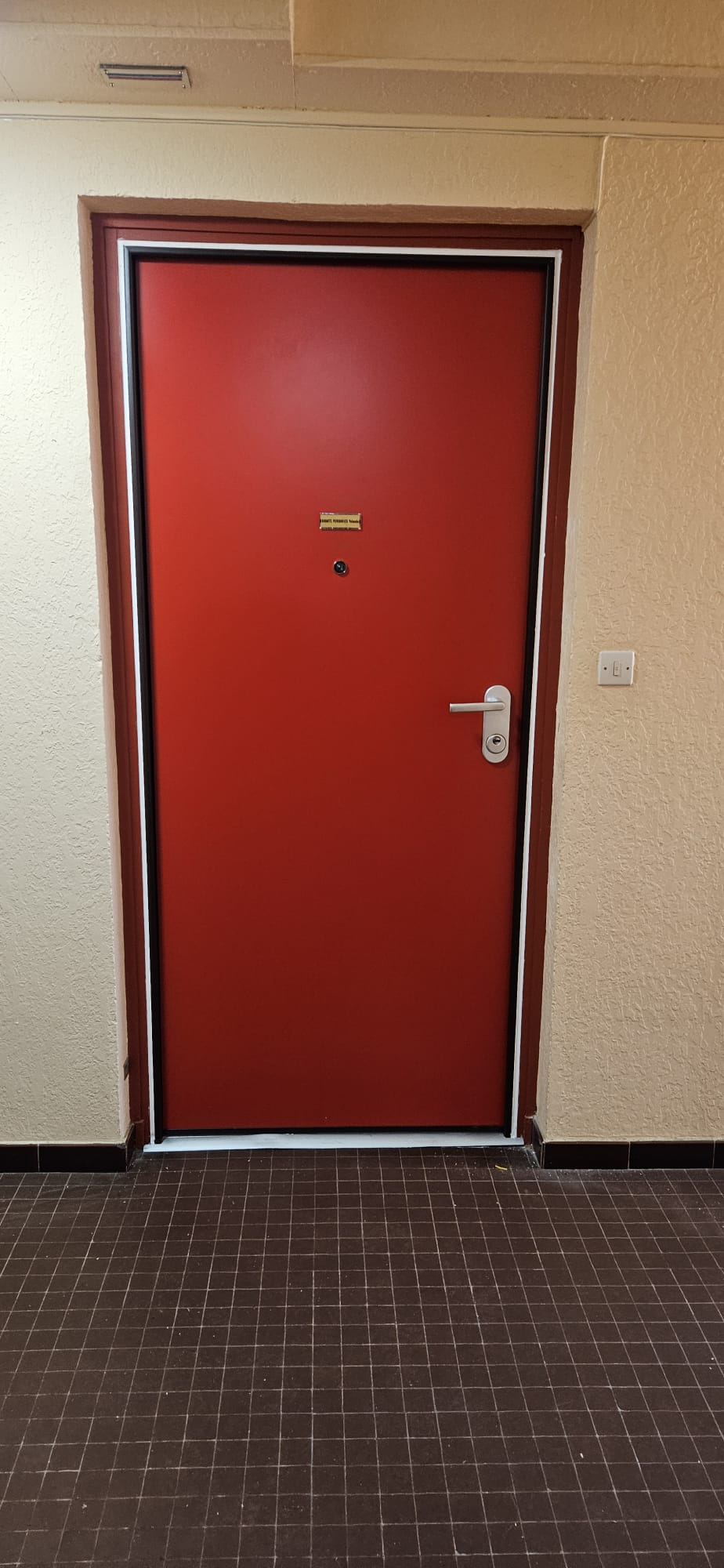 Porte blindée posée à Vienne par SPMC Menuiserie